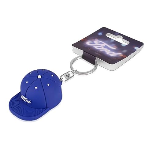 Ford Basic Schlüsselanhänger mit Flaschenöffner in Cap-Form Blau von Ford