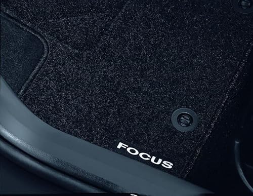 Original Ford Focus 2004-Aktuell Teppichfußmatten für vorne und hinten, Schwarz von Ford