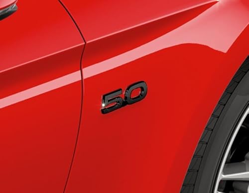 Original Ford Mustang 2017-Aktuell 5.0-Emblem rechte Seite, schwarz von Ford