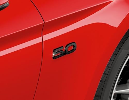 Original Ford Mustang 2017-Aktuell 5.0-Emblem rechte Seite, schwarz von Ford
