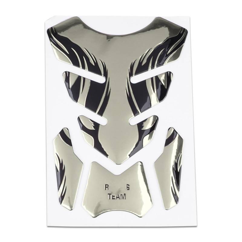 Kraftstofftankpad Gas Aufkleber Für Motorrad Tankpad Abdeckung Aufkleber(Silver) von ForgUe