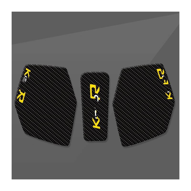 Kraftstofftankpad Gas FÜR B&MW FÜR K1200R 2004-2009 Epoxidharz Motorrad Tankpad Transparent Fischgräte Aufkleber Abdeckung Aufkleber(Multi-colored8) von ForgUe