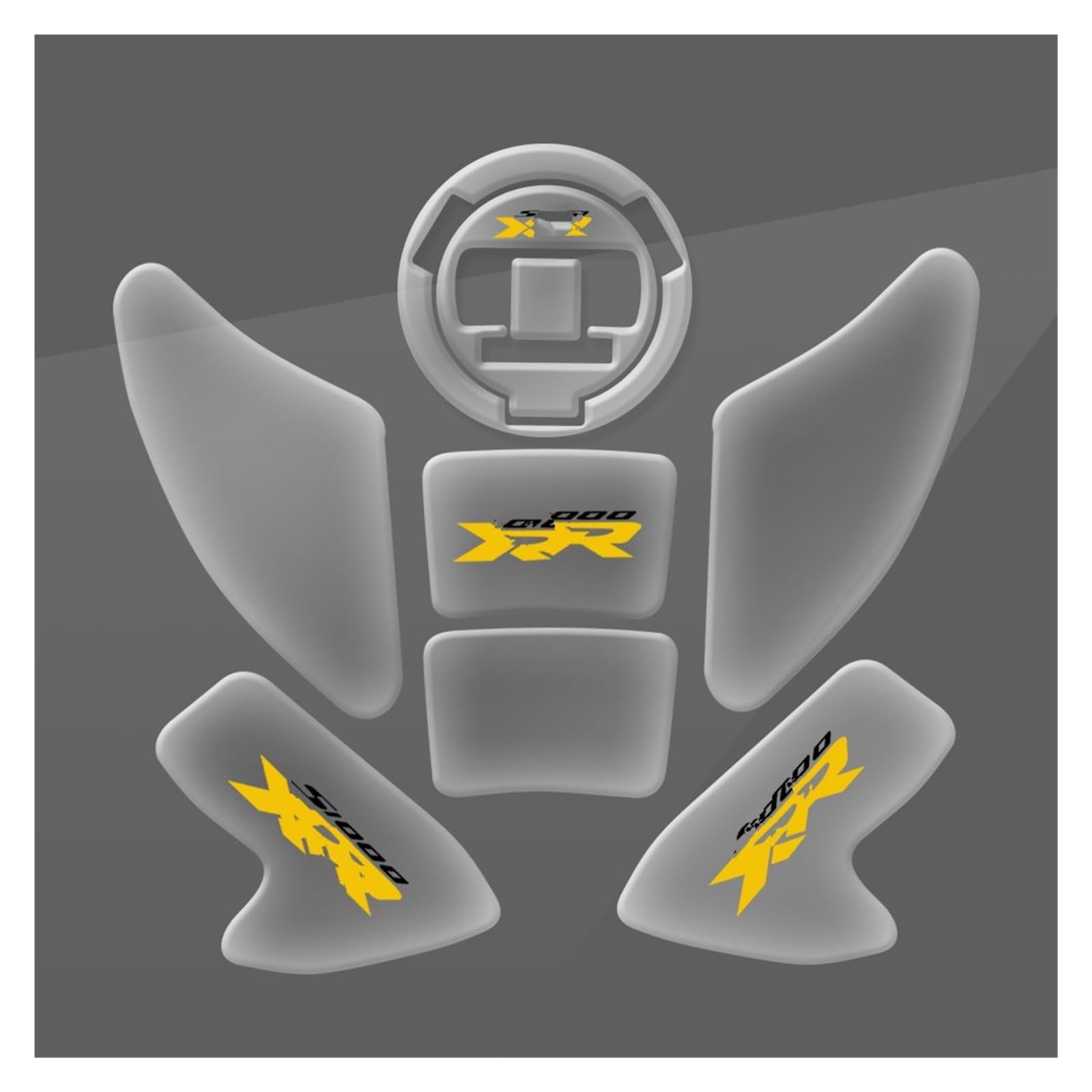 Kraftstofftankpad Gas FÜR B&MW FÜR S1000XR 2015-2019 2018 2017 Textur Motorrad Tank Pad Aufkleber Transparent Aufkleber Abdeckung Aufkleber(Multi-colored4) von ForgUe