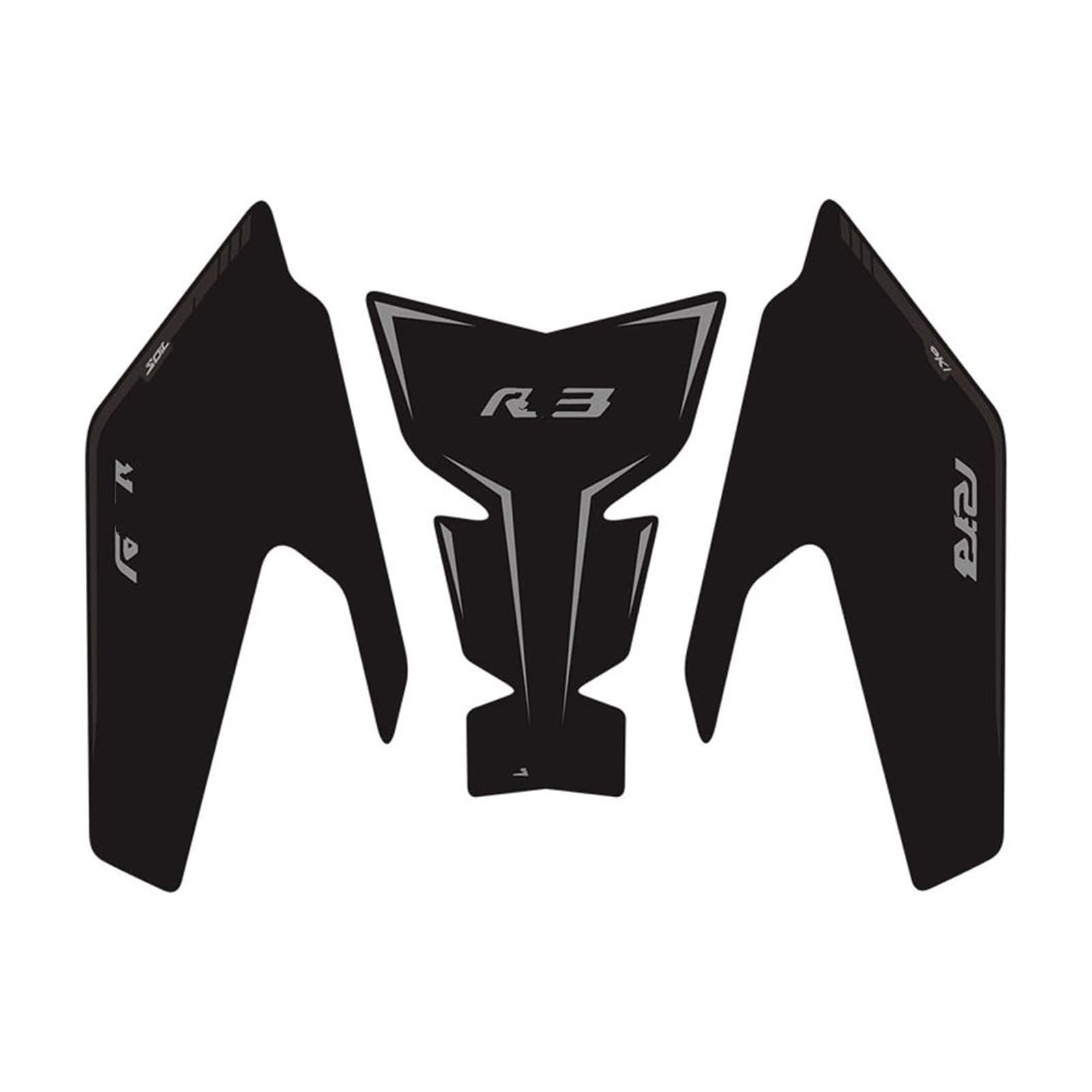 Kraftstofftankpad Gas FÜR FÜR R3 2019-2024 2023 Motorrad Anti Slip Kraftstoff Tank Pad Schutz Aufkleber Decals Zubehör Abdeckung Aufkleber(Multi-colored 8) von ForgUe