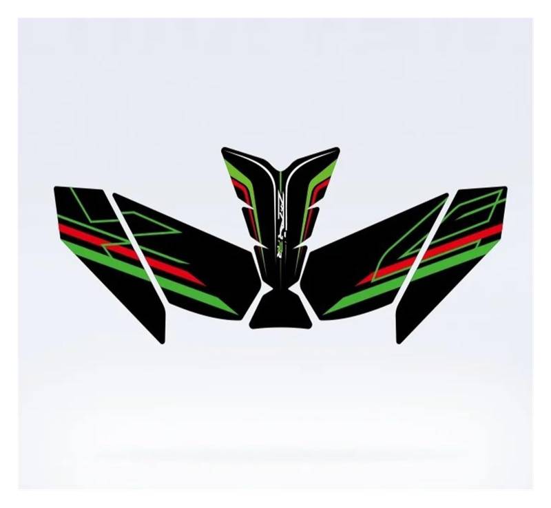 Kraftstofftankpad Gas FÜR ZX4R FÜR ZX-4RR Motorrad Anti Slip Heizöl Tank Pad Seite Knie Grip Aufkleber Aufkleber Pads Abdeckung Aufkleber(Multi-colored2) von ForgUe