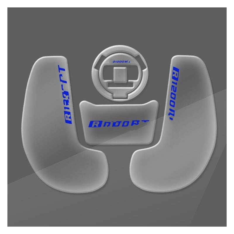 Kraftstofftankpad Gas Für B&MW Für R1200RT 2009-2013 Motorrad Fisch Knochen Aufkleber Tank Pad Aufkleber Textur Abdeckung Aufkleber(Multi-colored4) von ForgUe