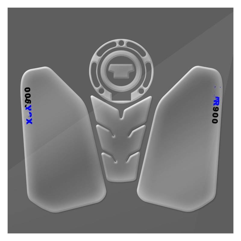Kraftstofftankpad Gas Für Für XSR900 Für XSR900 Für GP 2022-2024 Motorrad Tank Pad Epoxidharz Transparent Fischgräten Aufkleber Abdeckung Aufkleber(Multi-colored4) von ForgUe