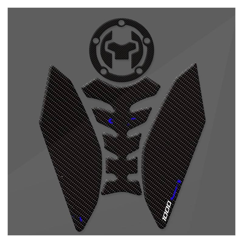 Kraftstofftankpad Gas Für S&uzuki Für GSX-S Für 1000GT 2022 2023 Motorrad Kraftstoff Tank Pad Transparent Fishbone Aufkleber Textur Abdeckung Aufkleber(Black3) von ForgUe