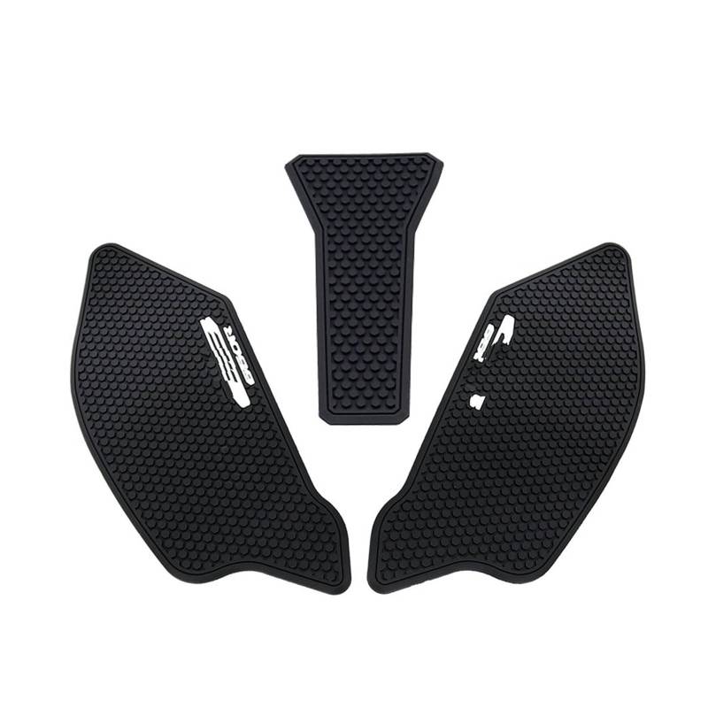 Kraftstofftankpad Gas Schlangenhaut Motorrad Tank Traktionspad Anti Rutsch Aufkleber Gas Kniegriffschutz Für CB650R 2019 2020 Abdeckung Aufkleber(Black2) von ForgUe