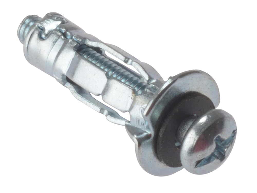 Forge Fix Hohlraumanker aus Metall, M4 x 32 mm, verzinkt, 10 Stück Forge Fix Hohlraumanker aus Metall, M4 x 32 mm, verzinkt, 10 Stück von Forgefix