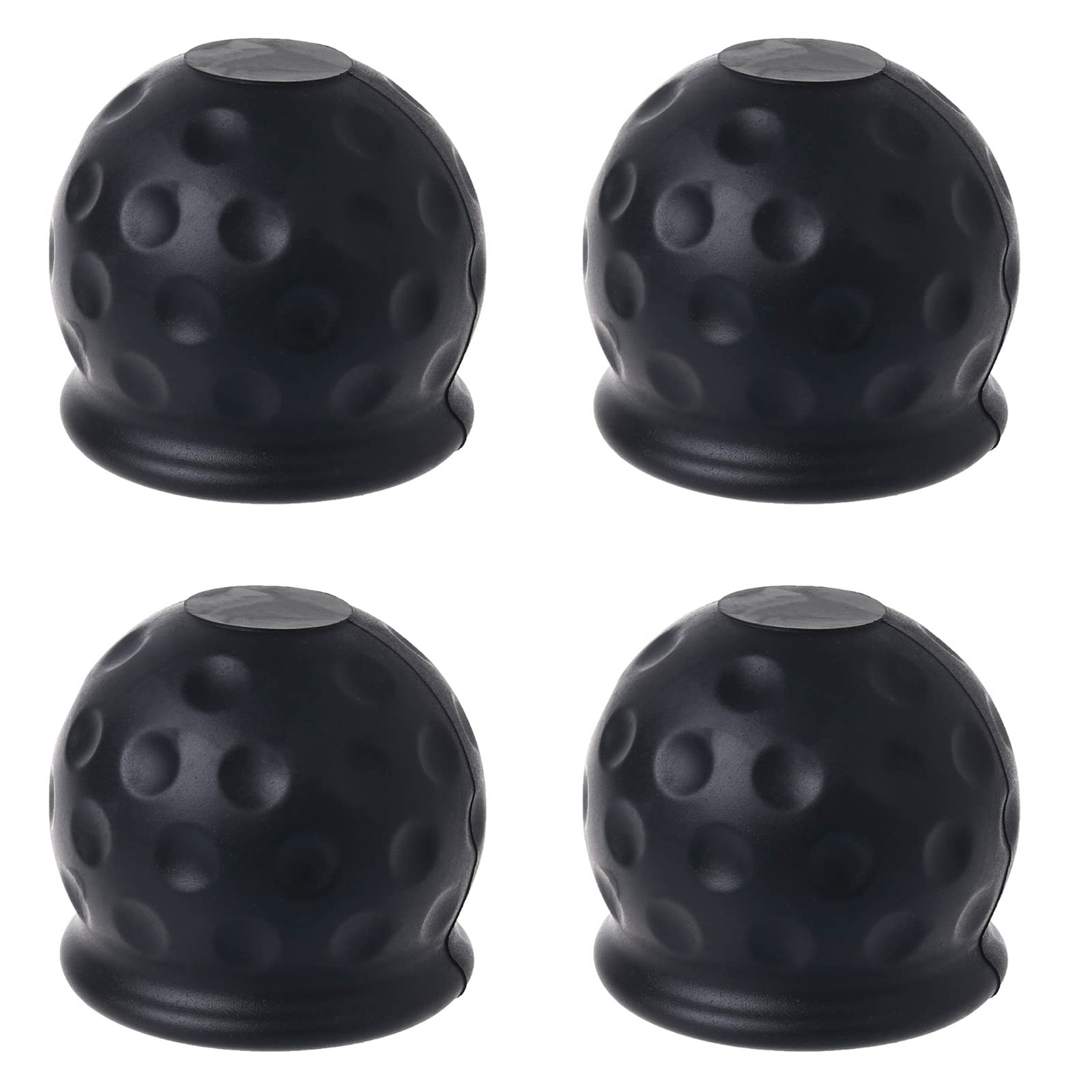 Forlush 4 Stück Anhängerkupplung Kappe, Deichselabdeckung, Praktisch, Schwarz, Gummi für Wohnmobilanhänger Forlush 4 Stück Anhängerkupplung Kappe, Deichselabdeckung, Praktisch, Schwarz, Gummi für Wohnmobilanhänger von Forlush