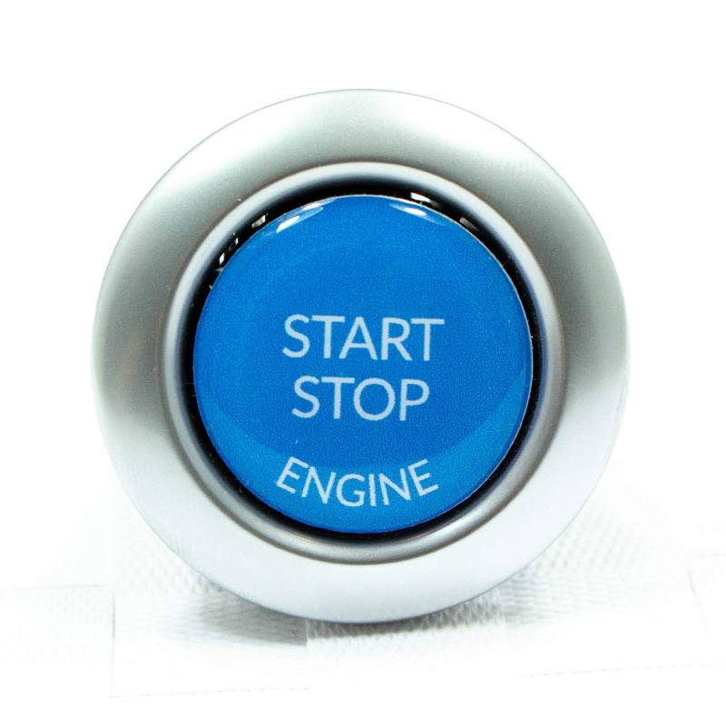 Start Stop Engine Knopf (1 Stück) Reparatur Schalter Schutz Kappe Austausch Taste Aufkleber Tastenabdeckung zündschlüssel Cover Zündung Blau von Forma E-Commerce
