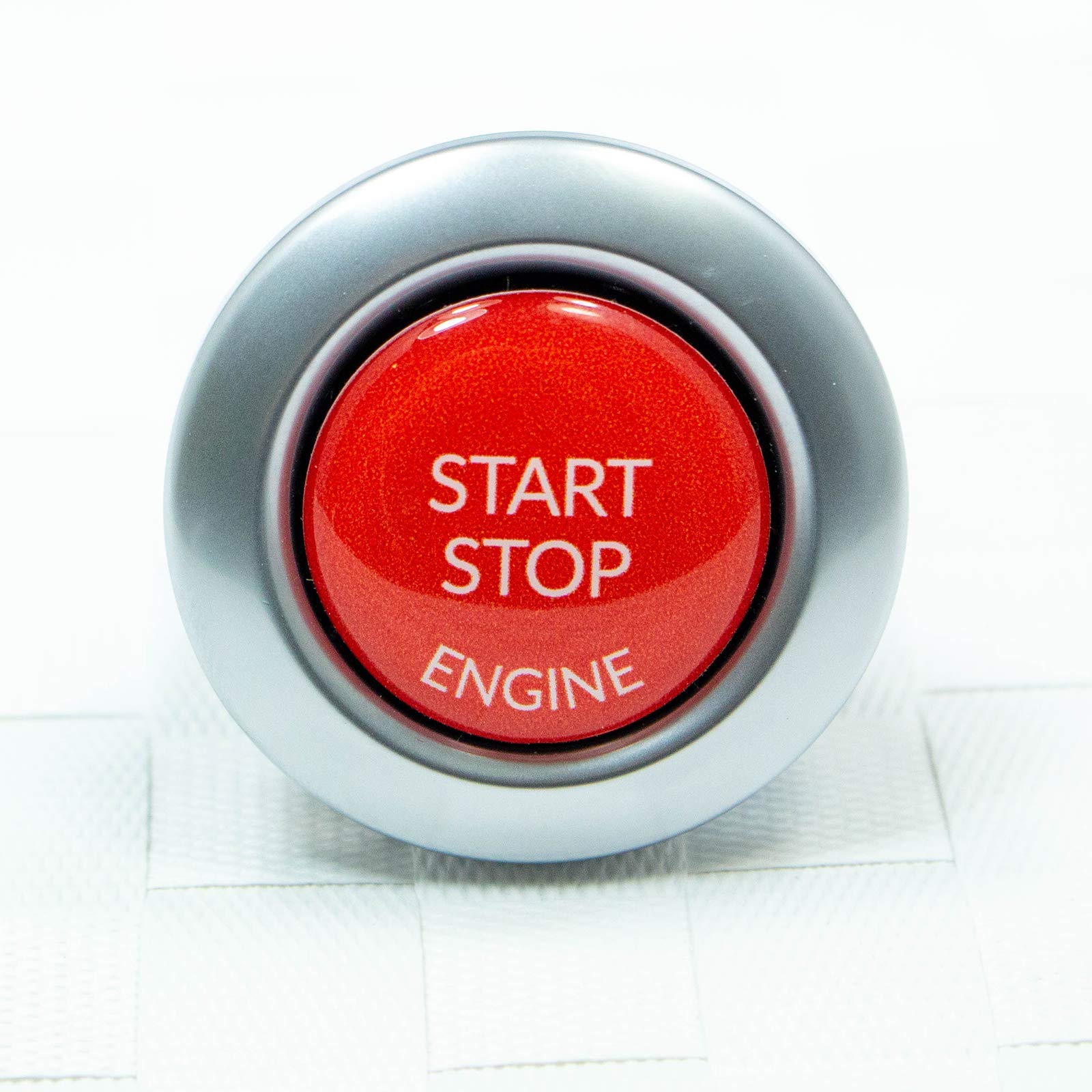Start Stop Engine Knopf (1 Stück) Aufkleber Reparatur Schalter Schutz Kappe Austausch Taste Tastenabdeckung zündschlüssel Cover Zündung Rot von Forma E-Commerce