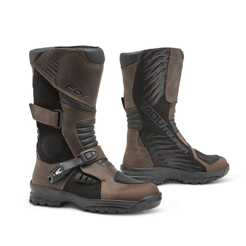 Forma ADV Tourer wasserdichte Motorradstiefel Braun 44 von Forma