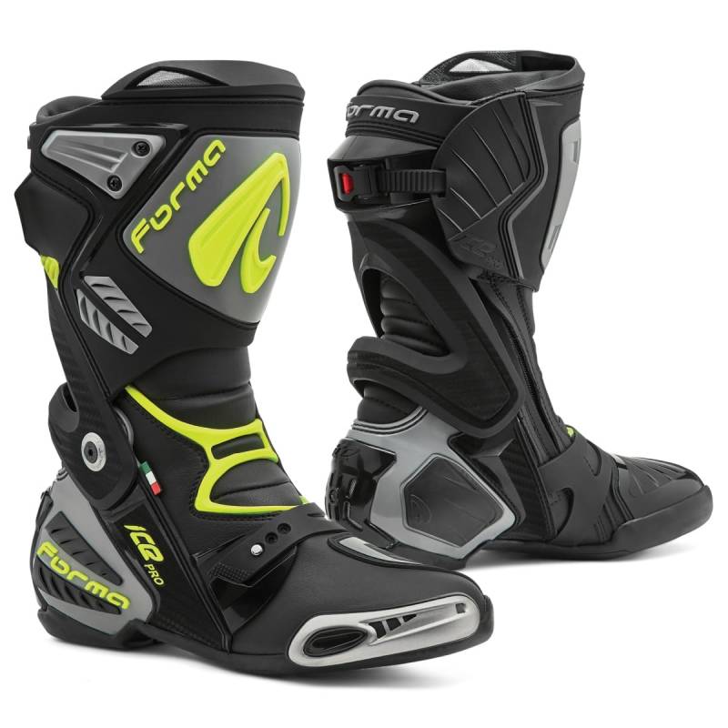 Forma ICE PRO Stiefel schwarz/grau/fluo gelb 40 von Forma