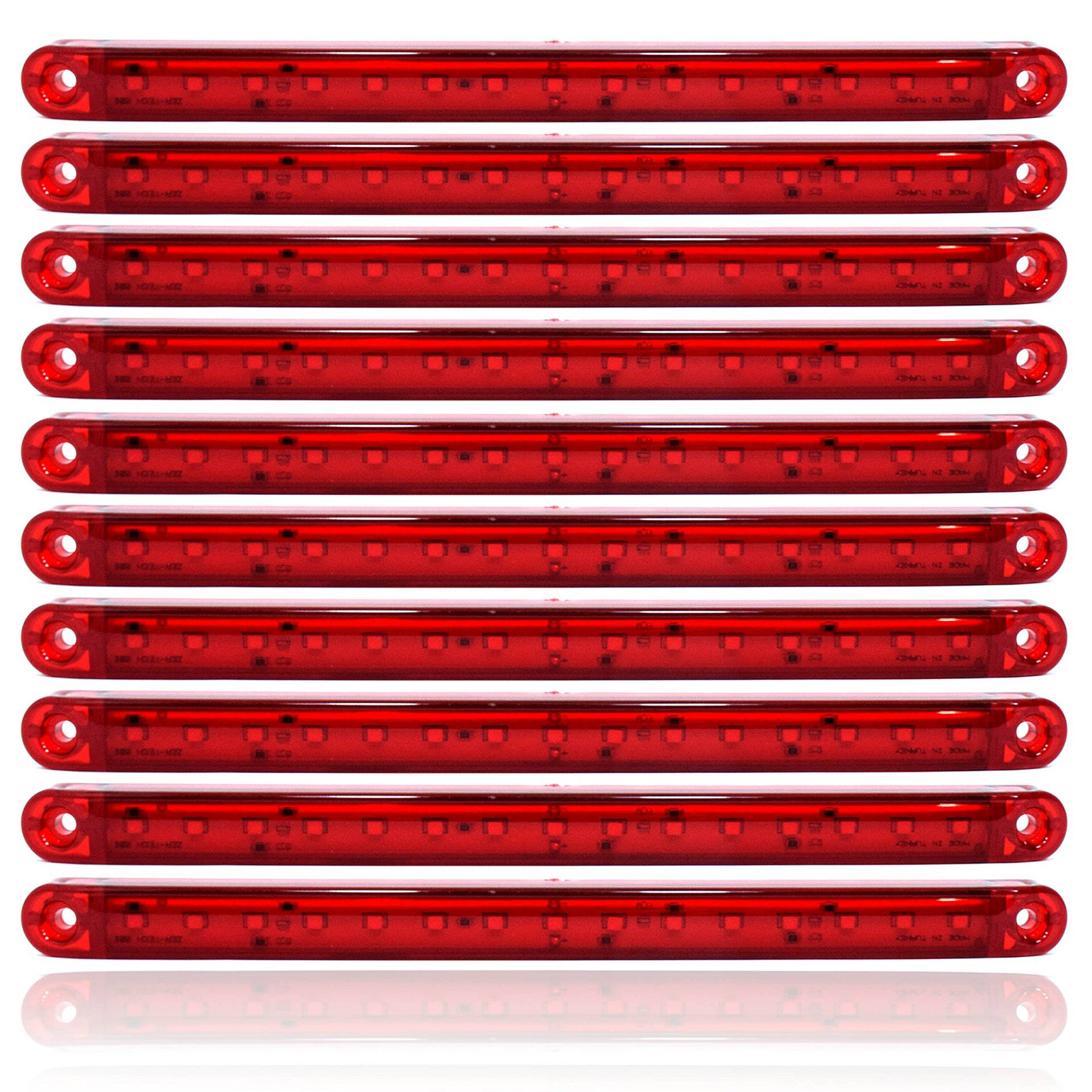 10x Rot 15 LED 24V Seitenmarkierungs Begrenzungsleuchte Positionsleuchte Markierung LKW PKW Anhänger 10x Rot 15 LED 24V Seitenmarkierungs Begrenzungsleuchte Positionsleuchte Markierung LKW PKW Anhänger von Formplas