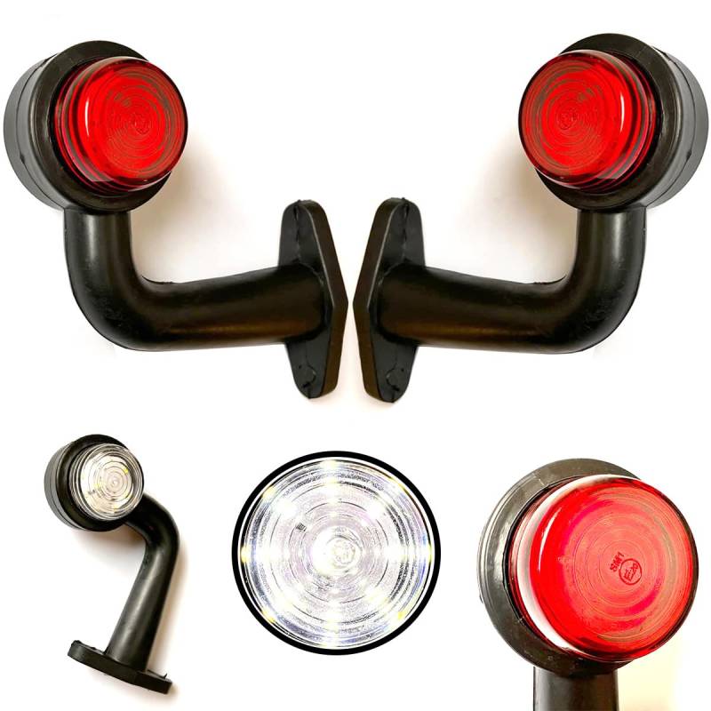 Formplas Begrenzungsleuchten 2 stk. LED Positionleuchte LKW PKW Anhänger 12V 24V E20 - Länge 150 mm/Höhe 160 mm/Dicke 65 mm von Formplas