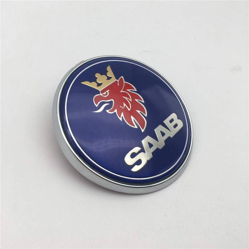 Forten Kingdom 1 x 67 mm blaues Emblem für Saab 9–5 95 Limousine 1998–2005 Auto-Heckklappe, Emblem, Motorhaube, Mitte, Aufkleber 5289913 von Forten Kingdom