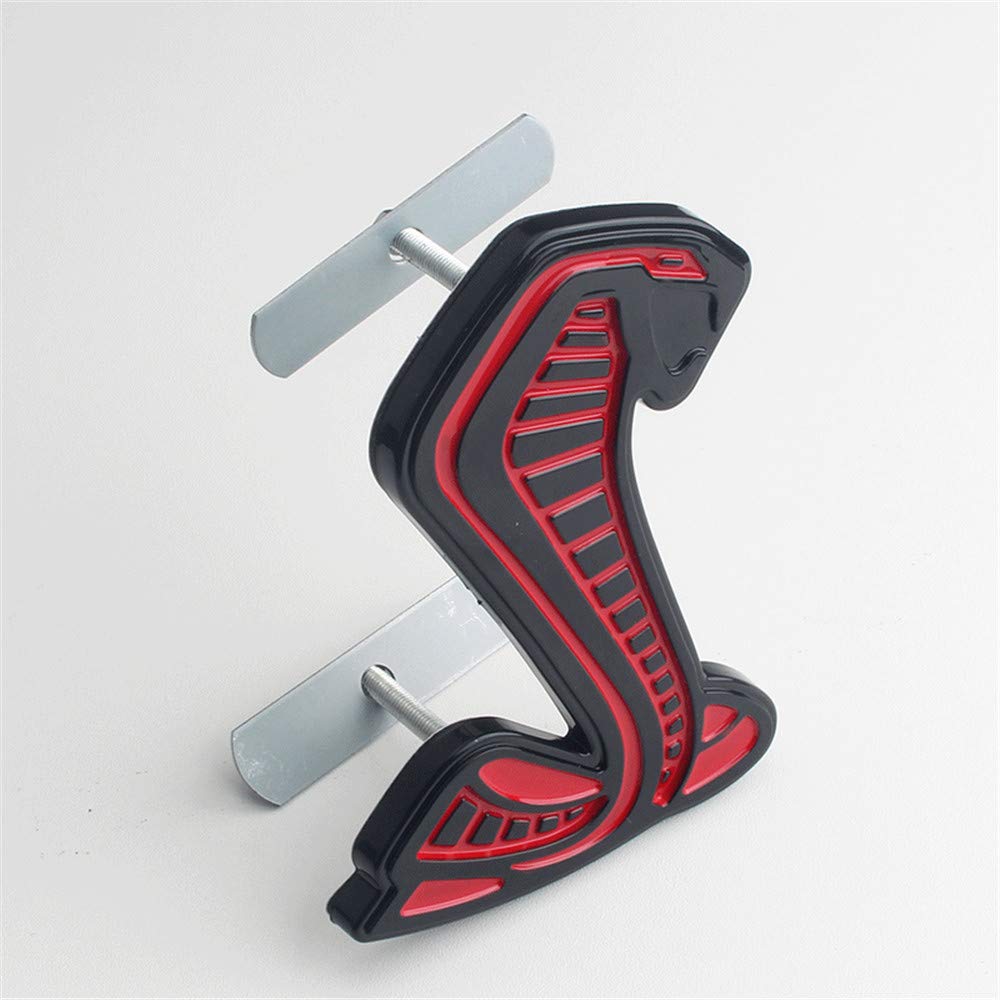 Forten 2020 Snake Grille Emblem Front Abzeichen rechte Hand für Shelby Cobra (rot) von Forten