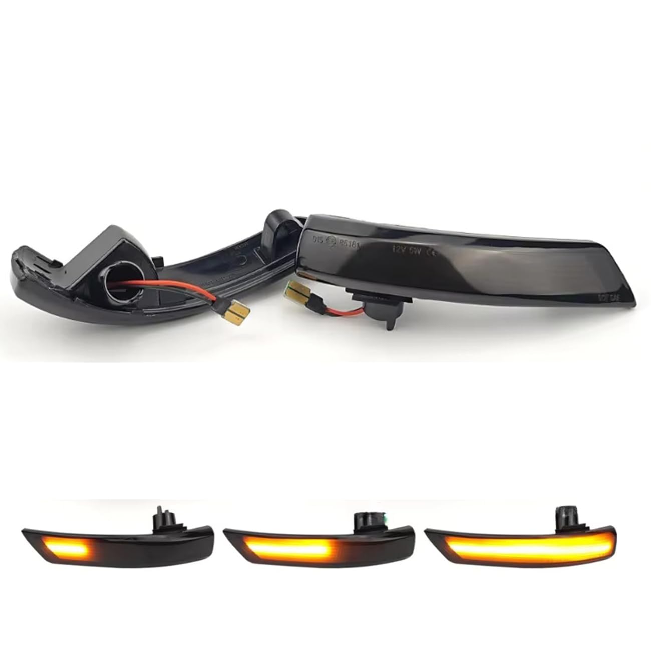 Fouedy Dynamische LED-Blinker, Seitenspiegel, Blinker, sequentielle Blinkerlampe, kompatibel mit Ford Focus 2, MK2, Focus 3, MK3, 3,5, kompatibel mit Mondeo MK4, Gelb Fouedy Dynamische LED-Blinker, Seitenspiegel, Blinker, sequentielle Blinkerlampe, kompatibel mit Ford Focus 2, MK2, Focus 3, MK3, 3,5, kompatibel mit Mondeo MK4, Gelb von Fouedy