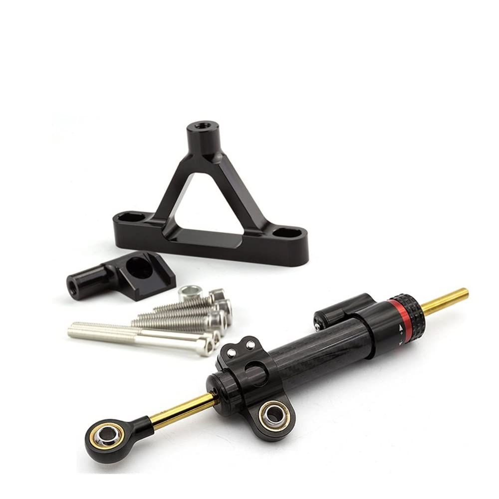 FouncY Für Kawasaki Ninja ZX-6R ZX6R ZX 6R 2007 2008 Einstellbare Motorräder Lenkungsstabilisator Dämpferhalterung Montagesatz Lenkungsdämpfer Stabilisator (Color : Damper n Bracket H) von FOUNCY