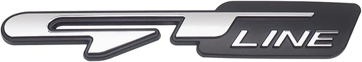 Gt Linie Logo Emblem Autoaufkleber für K5 Stinger Fortfahren K3 Front Grill Trunk Trim Decals Car (schwarz) von fouring