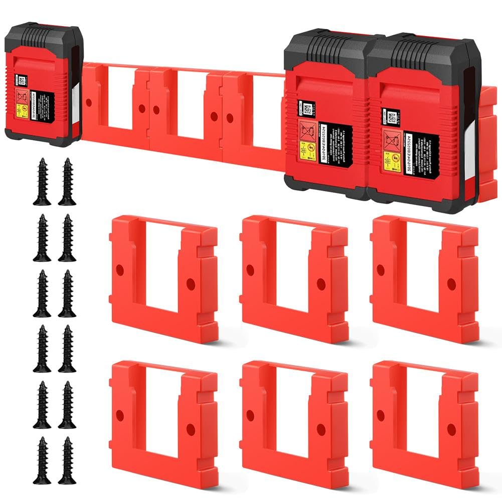 6 Stück Batteriehalter für Einhell 18V Serie Batterie, mit 12 Schrauben, TPDL Akku-Aufbewahrungsgestell Akku-Dockhalterung Kompatibel mit Einhell PXC 18V Akkus, für Arbeitswagen, Racks, Werkzeugkästen 6 Stück Batteriehalter für Einhell 18V Serie Batterie, mit 12 Schrauben, TPDL Akku-Aufbewahrungsgestell Akku-Dockhalterung Kompatibel mit Einhell PXC 18V Akkus, für Arbeitswagen, Racks, Werkzeugkästen von Fouvin