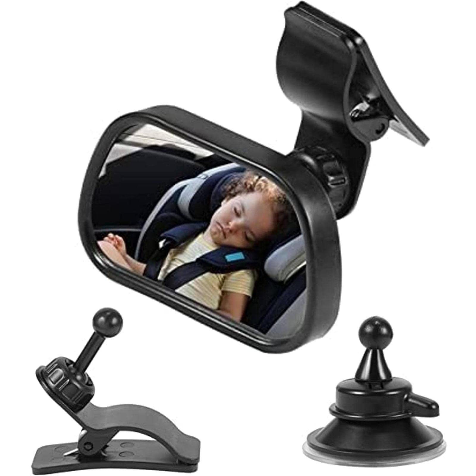 Fowybe Babyschale Spiegel, Babyspiegel fürs Auto, Nach vorne gerichtete Sitzspiegel für Kleinkinder, Rücksitz-Kindersicherheits-Rückspiegel für Autos von Fowybe