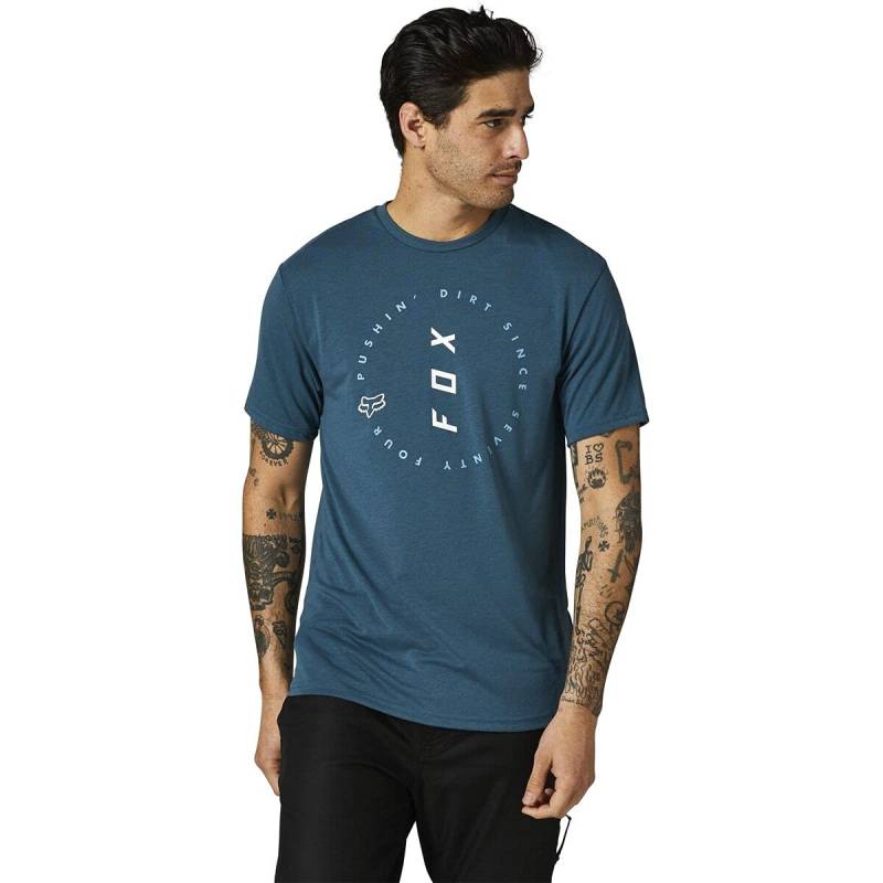 Clean Up Tech Tee Light Blue M von Fox Racing
