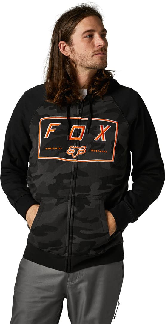 FOX Badger Camo Zip Hoodie Black Camo S von FOX