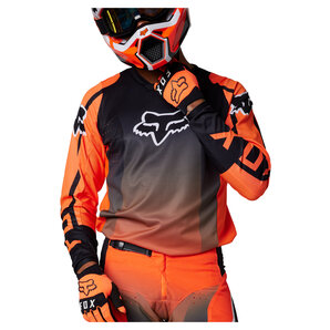 Fox 180 Leed Jersey Neon Orange Schwarz von Fox
