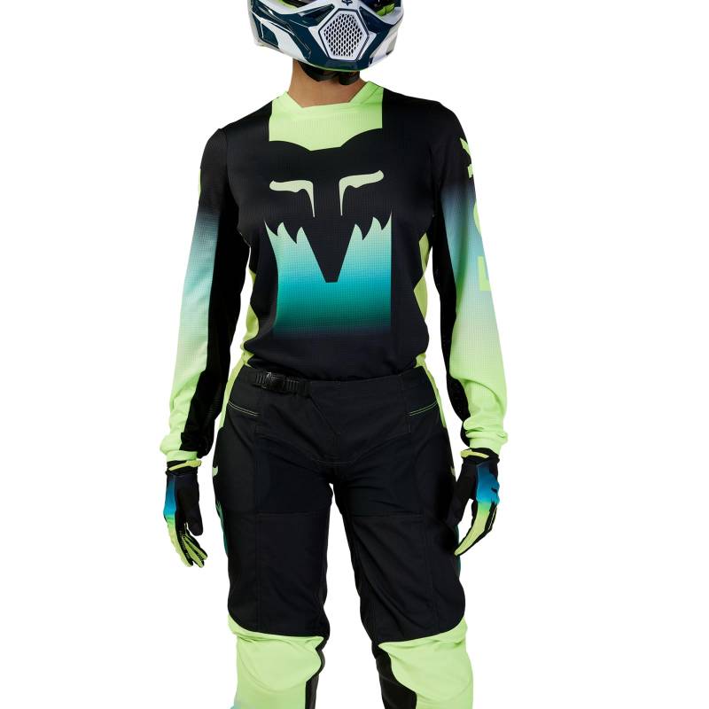 Fox Racing Damen 180 Flora Motocross Trikot, Schwarz/Gelb, M von Fox Racing