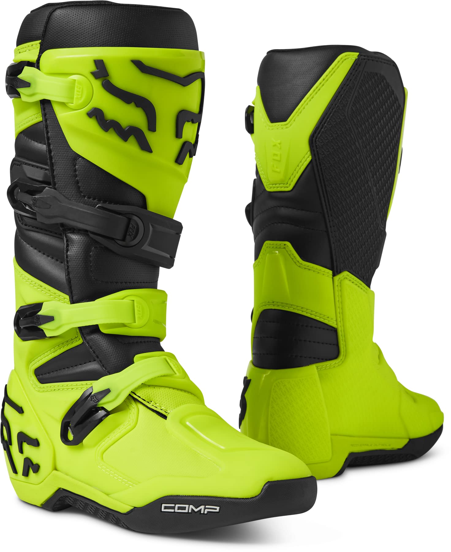 Fox Racing Herren Comp Motocross Stiefel, Flo Gelb, 9.5 Fox Racing Herren Comp Motocross Stiefel, Flo Gelb, 9.5 von Fox Racing
