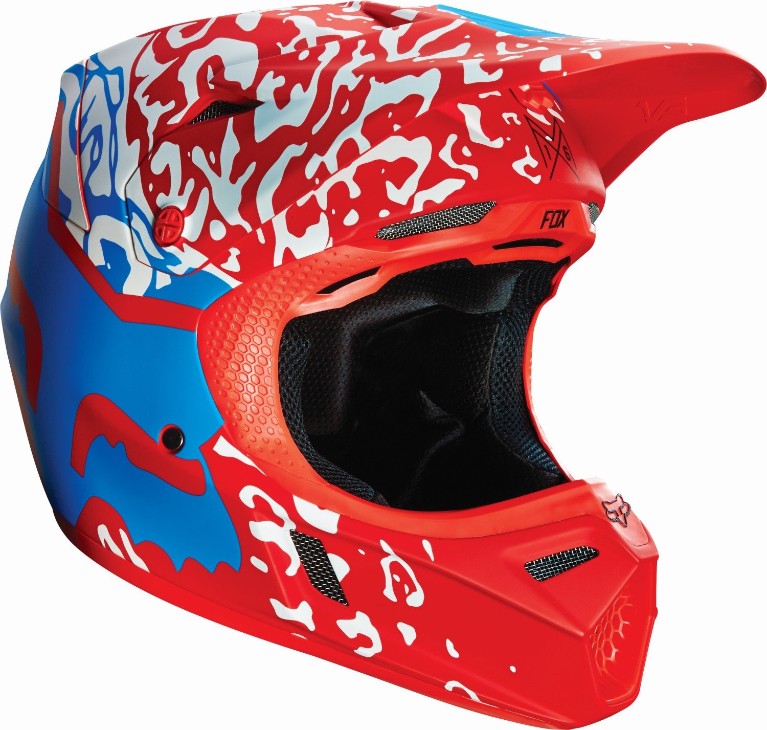 Fox Racing V-3 Cauz Helmet Red Fox Racing V-3 Cauz Helmet Red von Fox Racing