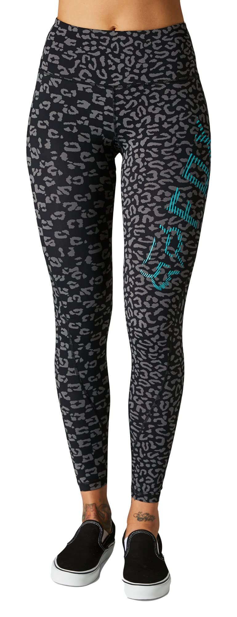 Fox Womens Aop Detour Leggings Black XS von Fox