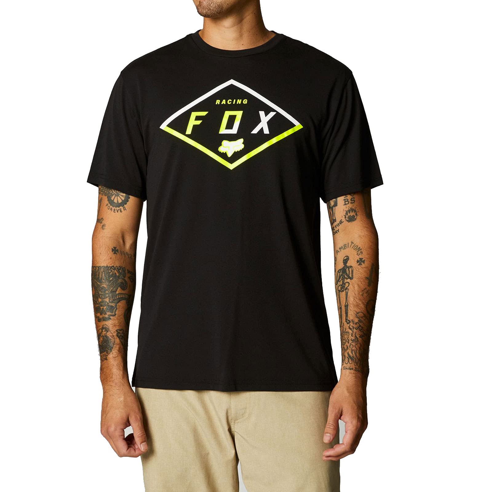 Badge Ss Tech Tee Black Badge Ss Tech Tee Black von Fox