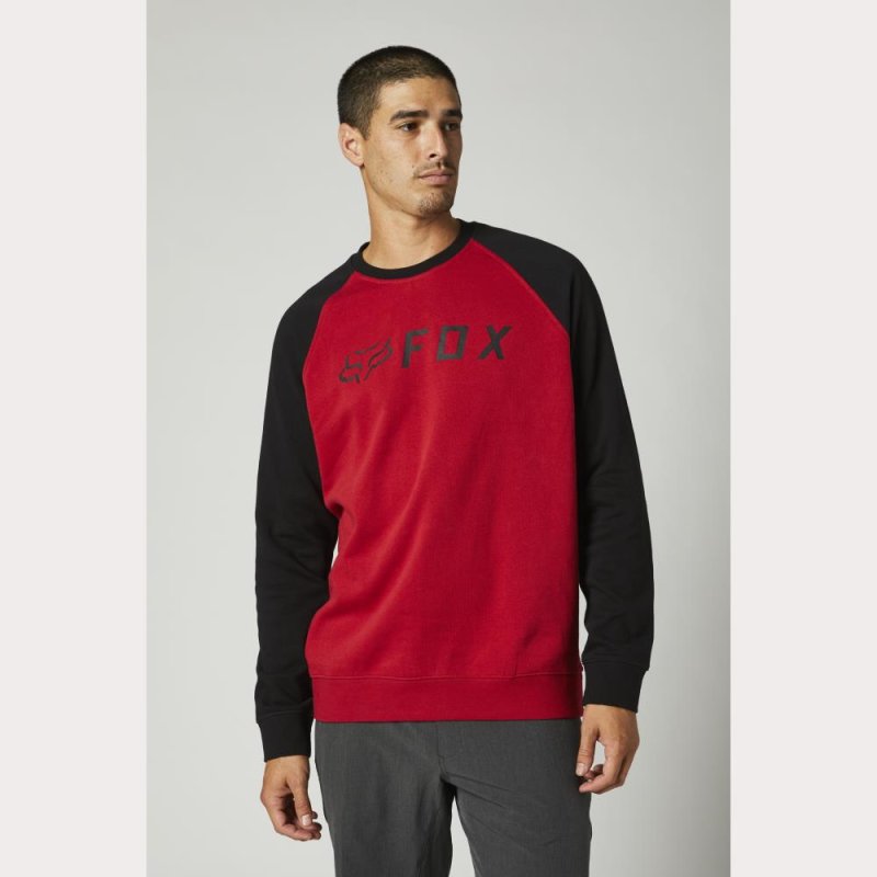 Fox Apex Crew Fleece [Blk/Rd] von Fox