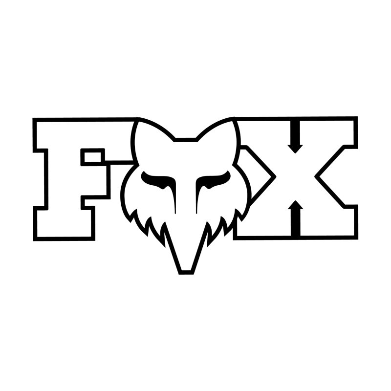 Fox Aufkleber 7" Wht von Fox