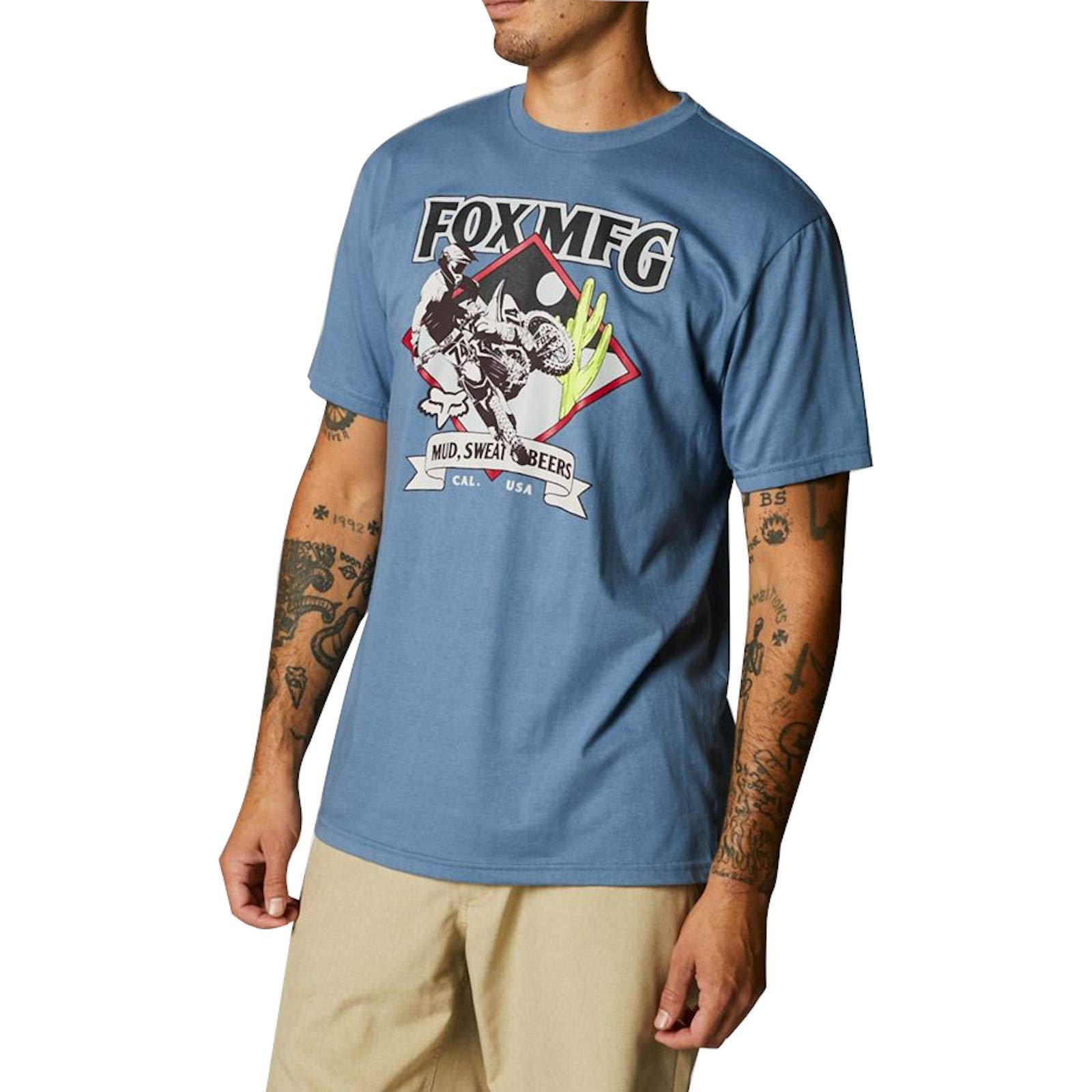 Fox Oasis Ss Tee Matte Blue Fox Oasis Ss Tee Matte Blue von Fox