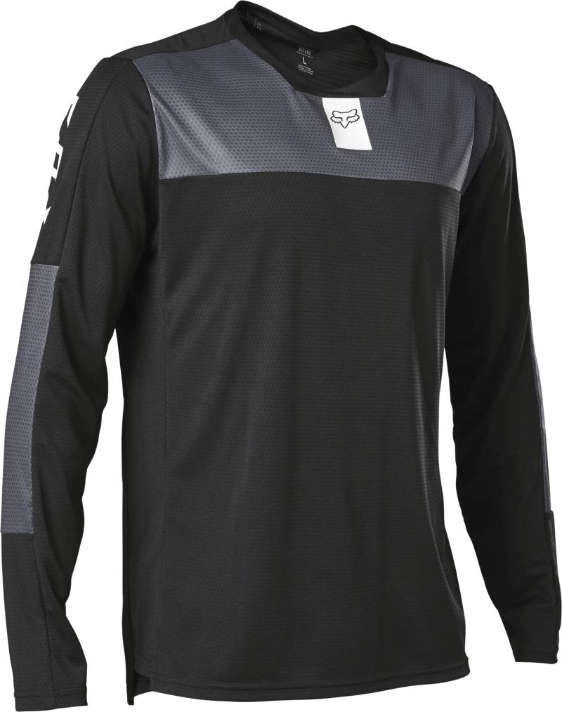 Fox Racing Herren Defend Langärmliges Mountainbike-Trikot Hemd, schwarz, Large von Fox