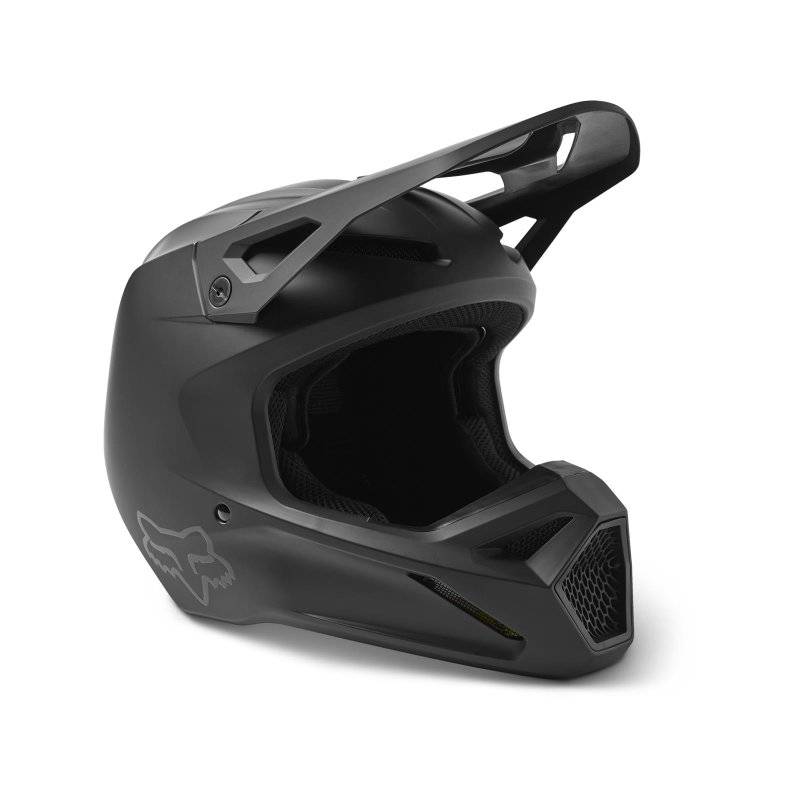 Fox V1 Motocross Helm Solid Dot/Ece Matte schwarz von Fox