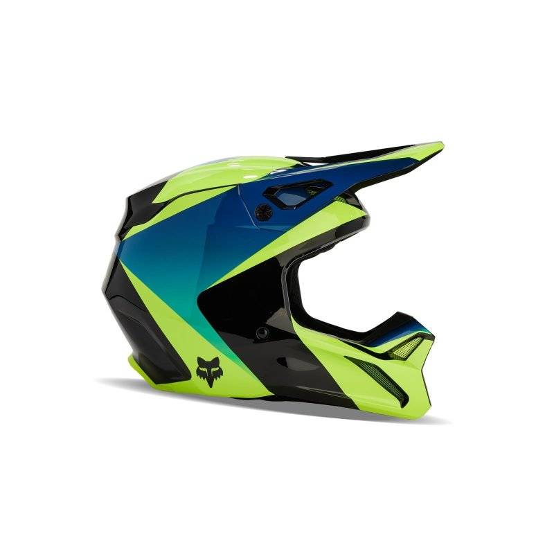 Fox V1 Streak Motocross Helm schwarz/gelb von Fox
