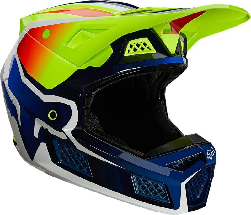 Fox V3 Rs Wired Helmet Yellow S von Fox