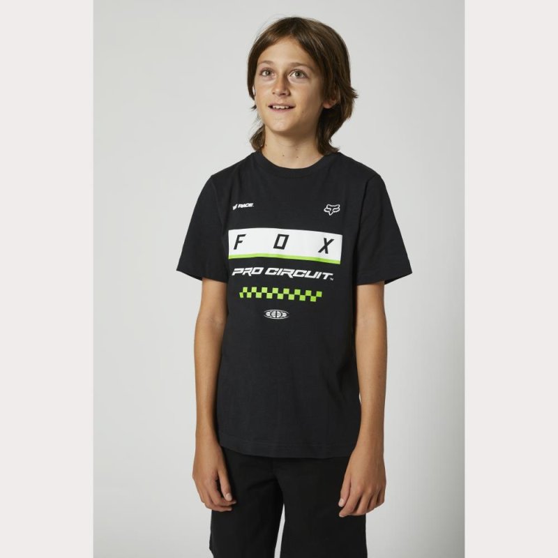 Fox Youth Pc Block Ss T-Shirt [Blk] von Fox