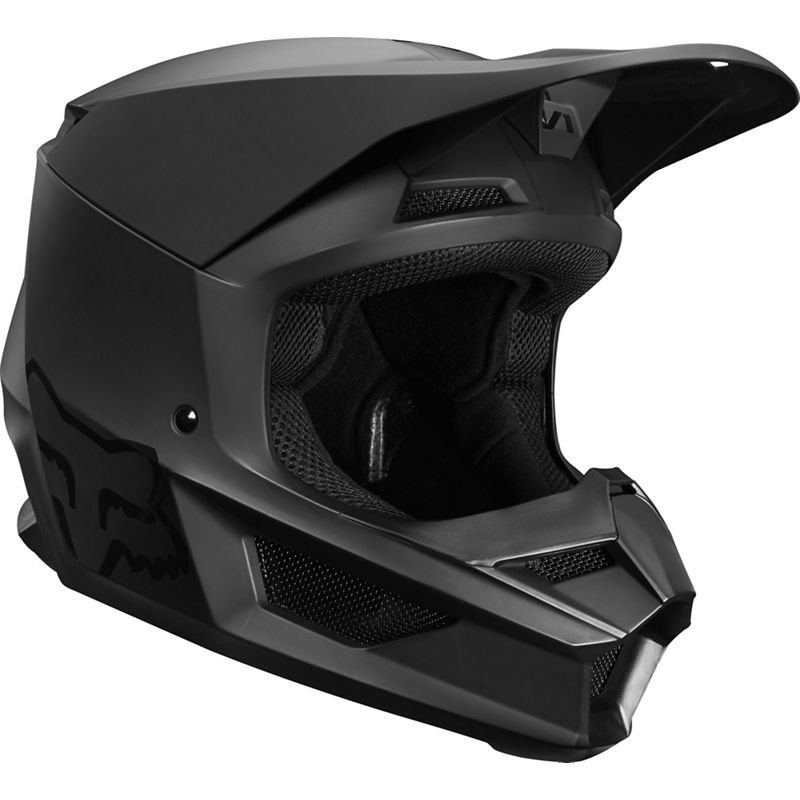 Fox Yth V1 Matte Black Helmet, Ece von Fox