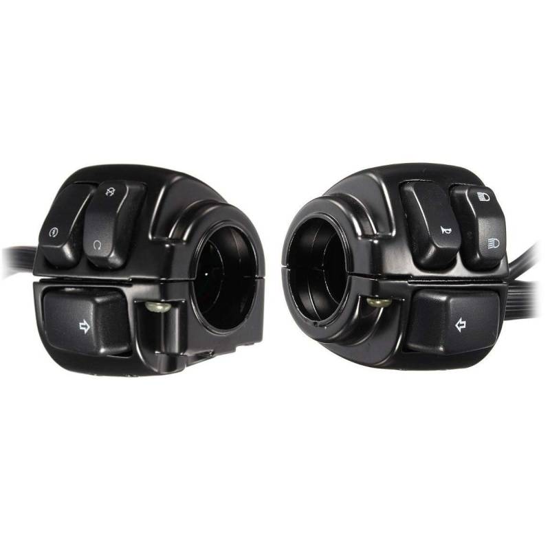 Fozriybefy 1 Paar Schalter für Motorrad Lenker Kontroll Leuchten (25 Mm) mit Kabel von Fozriybefy