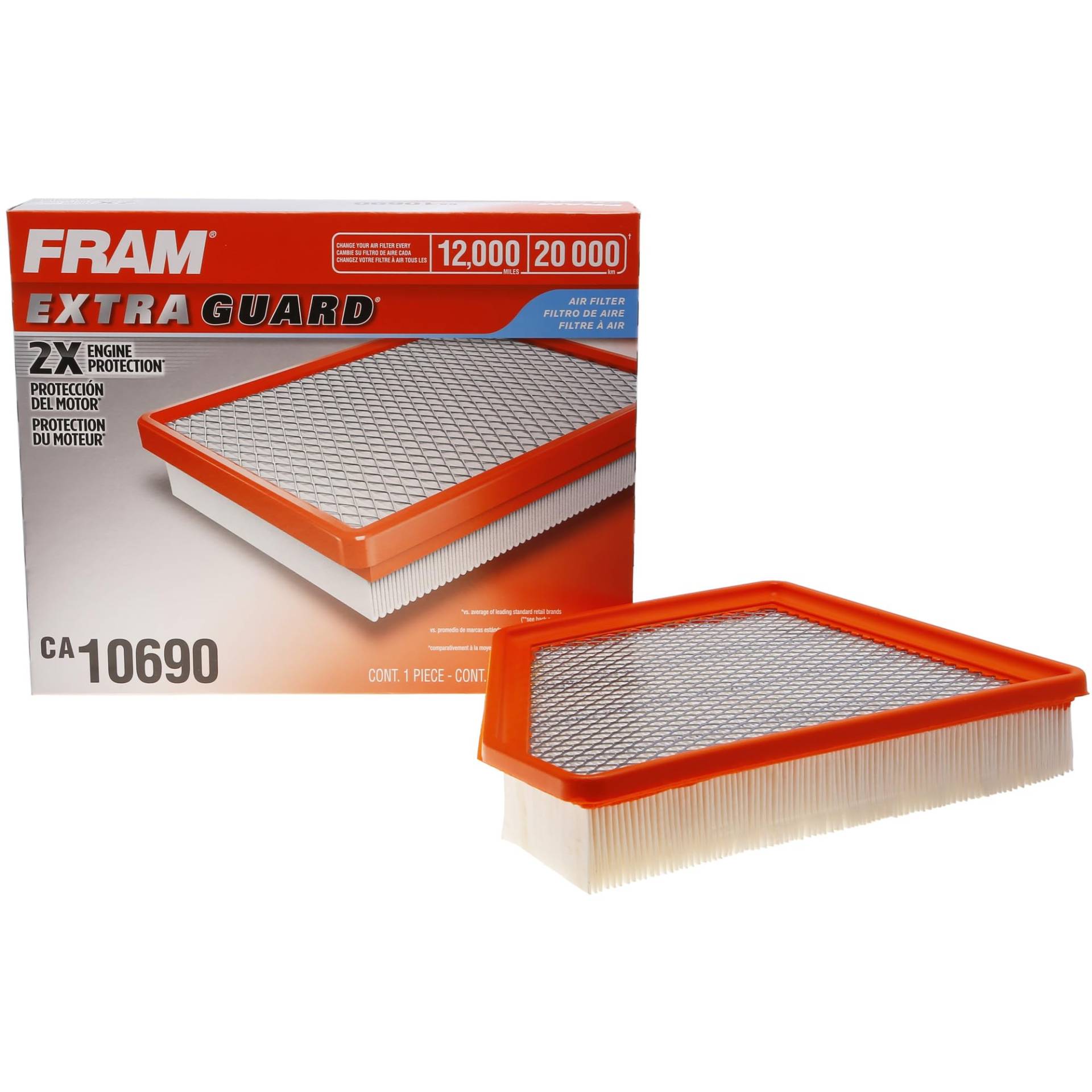 FRAM Extra Guard CA10690 Luftfilter für ausgewählte Chevrolet Fahrzeuge von Fram