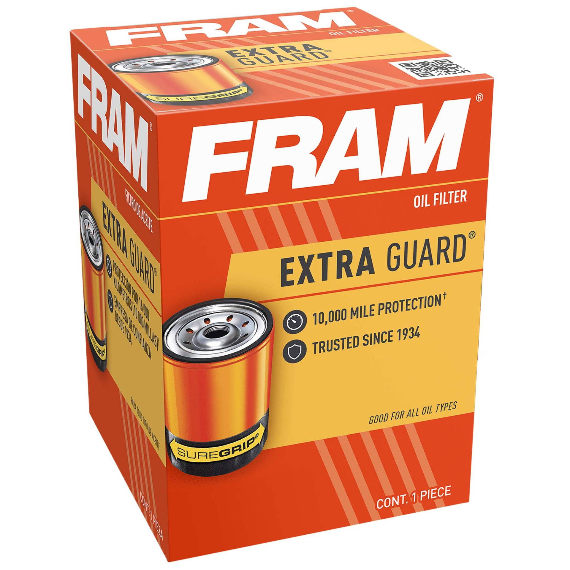 FRAM Extra Guard PH9100 Ölfilter, 10 K Mile Change Intervall Spin-On von Fram