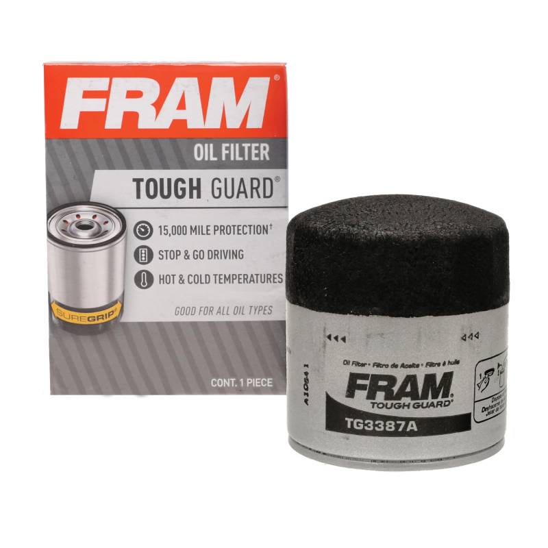FRAM Tough Guard Ersatz-Ölfilter TG7317, entworfen für Intervallwechsel, die bis zu 15.000 km halten von Fram