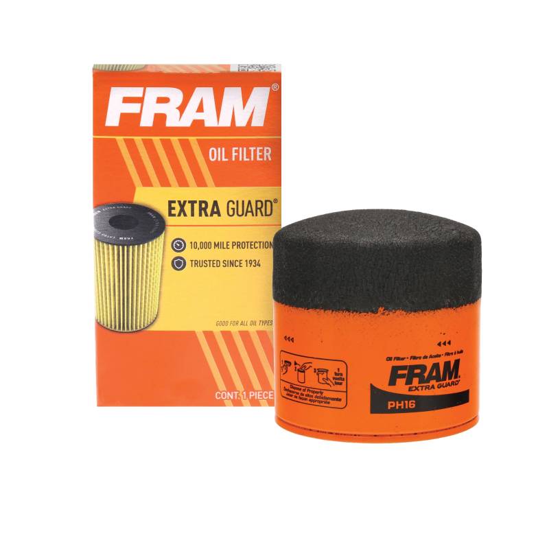 Fram Extra Guard PH16 Motorölfilter für ausgewählte Fahrzeugmodelle, 10.000 Kilometerwechsel, Intervall, Intervall, Spin-On von Fram